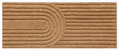 Tapis d'entrée en fibres de coco arche L.75 x l.30 cm
