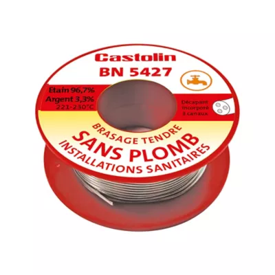 Image principale de Bobine d'étain haute qualité Castolin ø2 mm, 250g