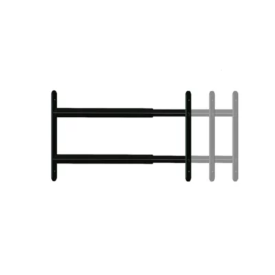 2 barreaux télescopiques de fenêtre, acier gris anthracite, Afbat, L.48 à 90 cm