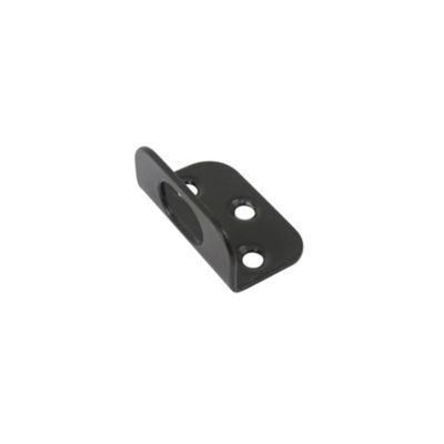 Gâche en L pour verrou de portail Ø18mm noir Afbat