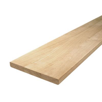 Planche rabotée en chêne 20 x 2 cm L.2,20 m