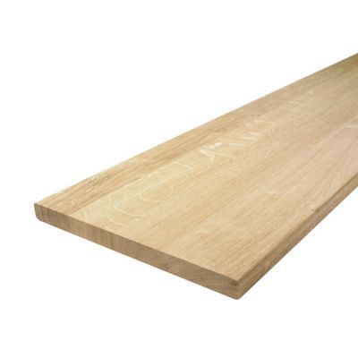 Planche rabotée en chêne 25 x 2 cm L.2,20 m