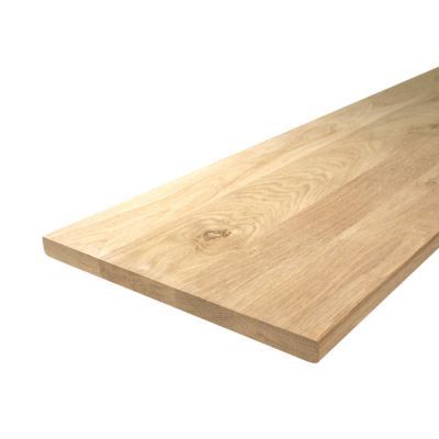 Planche rabotée en chêne 30 x 2 cm L.2,20 m