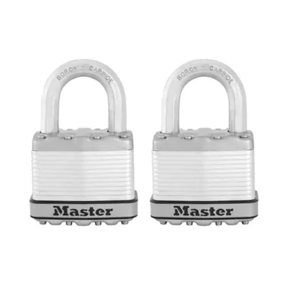 Cadenas à clé Master Lock Excell M5EURTt acier laminé l.52 mm hauteur de l'anse 25 mm vendu par 2