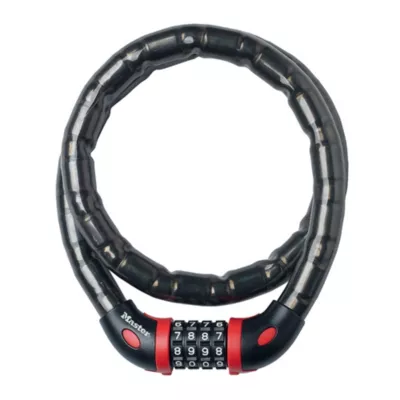 Câble articulé à clé de 1m x Ø 18mm Master Lock