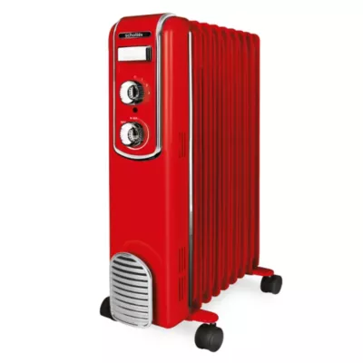 Radiateur bain d'huile 2000W pour 20m² rouge, l.42cm x H.63cm - Scholtes
