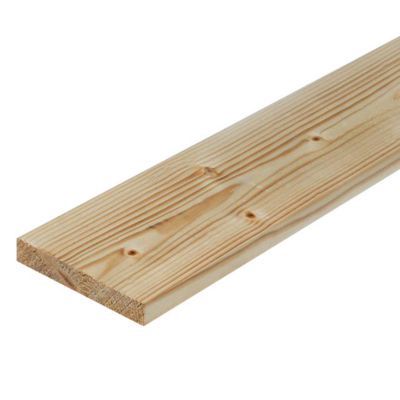 Planche rabotée en sapin 112 x 19 mm L.2,4m