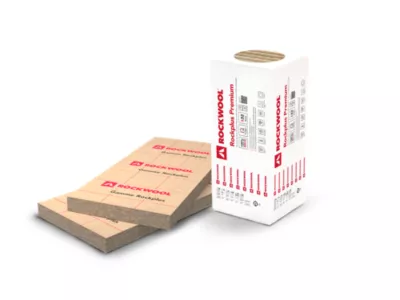 Panneau laine de roche Rockwool Rockplus premium - 0,60 x 1,35m ép.101 mm R. 3,15m²K/W (lot de 3 panneaux)