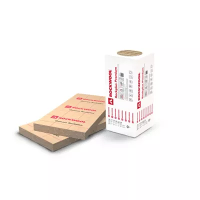 Panneau laine de roche Rockwool Rockplus premium - 0,60 x 1,35m ép.120 mm R. 3,75m²K/W (lot de 3 panneaux)