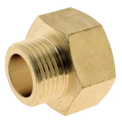 Image principale de Réduction laiton Femelle 15/21 (1/2") - Mâle 12/17 (3/8"), lot de 2