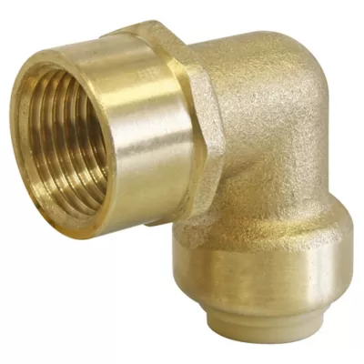 Image principale de Coude femelle à clipser pour tube cuivre Ø14 - Femelle 15/21 (1/2")
