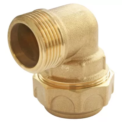 Image principale de Coude laiton pour PE Ø25 - Mâle 20/27 (3/4")