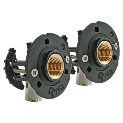 Image principale de Fixation pour robinetterie Bain Douche pour PER Ø16 raccord à sertir sortie femelle 15/21 (1/2")