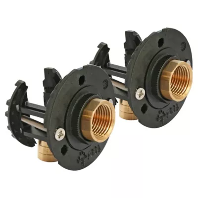 Image principale de Fixation pour robinetterie Bain Douche pour PER Ø16 raccord à glissement sortie femelle 15/21 (1/2")