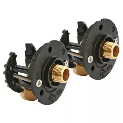 Fixation pour robinetterie Lavabo pour PER Ø12 raccord à compression sortie mâle 12/17 (3/8")