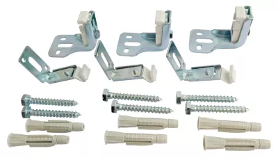 Jeu de 3 fixations réglables pour radiateur acier à panneau sans étrier Somatherm for you