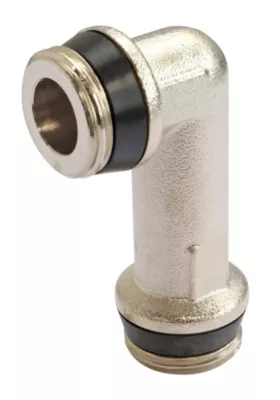 Coude double mâle 1/2" (15/21) pour raccord robinet thermostatique de radiateur/installation existante Somatherm for you
