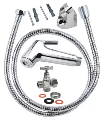 Image principale de Kit complet hygiène avec douchette plastique Somatherm for you CKITHY-A