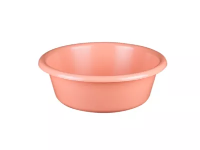 Bassine cuvette ronde 6.5L coloris pêche