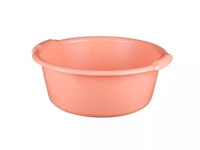 Bassine cuvette ronde 11L coloris pêche