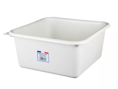 Bassine cuvette carrée 15L coloris sable