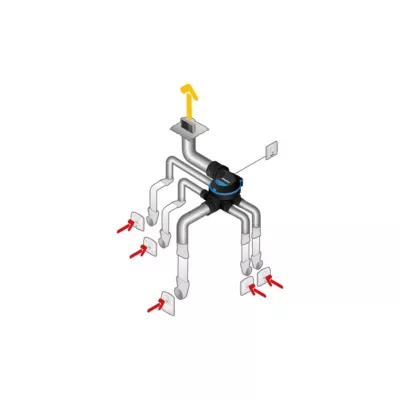 Image principale de Kit VMC simple flux Hygroréglable Aldes Premum MW