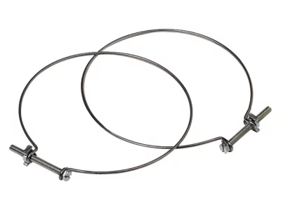 Collier Aldes Ø 100 mm pour raccord conduit souple, lot de 2