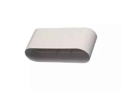 Raccord droit 200 x 60 mm Aldes pour gaine plate