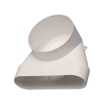 Coude 100 x 40 mm Aldes pour bouche ø80 mm
