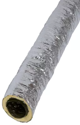 Image principale de Gaine en PVC souple isolée Aldes 25mm, ø125 mm x 6 m