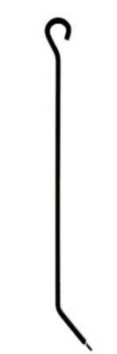 Tisonnier de cheminée Dixneuf Tribu noir 50 cm