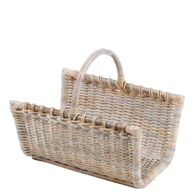 Panier à bûches en rotin Dixneuf Ciao