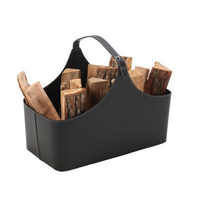 Sac à bûches en simili cuir Dixneuf Alpha noir
