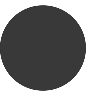 Plaque de sol ronde acier Dixneuf noir Ø 80 cm