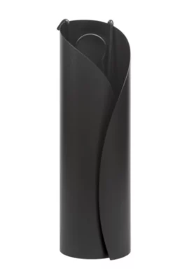 Serviteur de cheminée ou poêle en acier noir avec 3 accessoires Ø16 x H.51 cm, Dixneuf Pétale