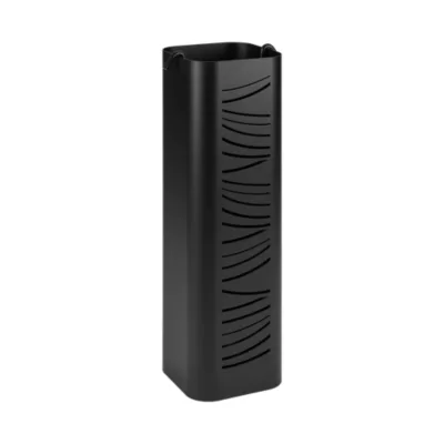 Serviteur de cheminée design en acier noir avec 3 accessoires, Dixneuf Taïkal