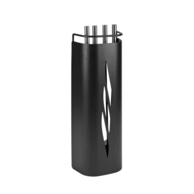 Serviteur de cheminée Dixneuf Flavio noir 3 accessoires