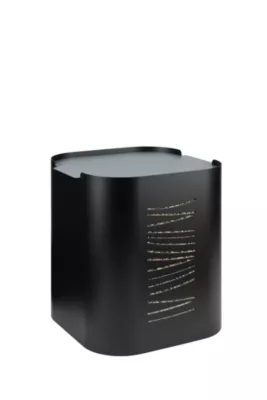 Réversoir à granulé Dixneuf Stepia acier + couvercle gris