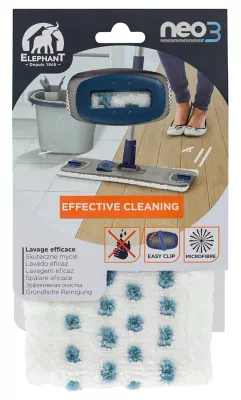 Housse de lavage recharge pour balai à plat Neo Élephant