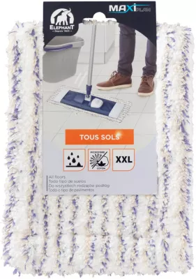 Housse de lavage recharge pour balai à plat Maxiplan Élephant