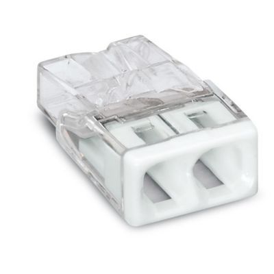 Lot de 100 mini bornes automatiques 2 entrées Wago
