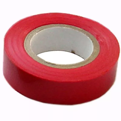 Ruban isolant rouge 19 mm x 20 m