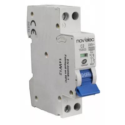 Disjoncteur NOV'ELEC 2 ampères