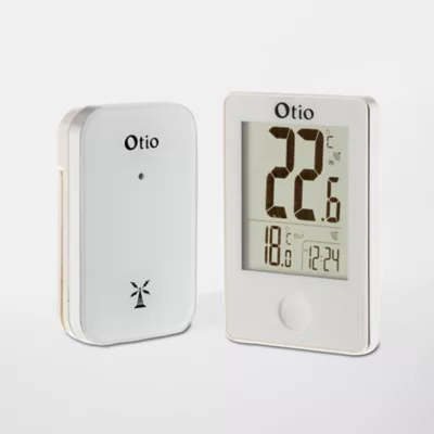 Thermomètre digital intérieur Otio blanc sans fil