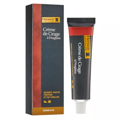 Crème de cirage anglais Henson & Co marron clair 50ml
