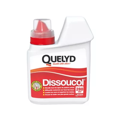 Décolleur de papier peint Dissoucol - surface de couverture 280 m² - contenance 0,5 L - Quelyd 30602476