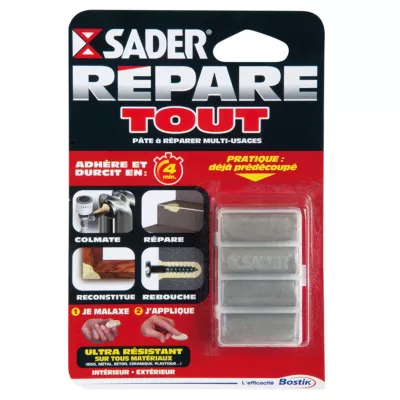Pâte à réparer Sader 40 grammes REPARE TOUT