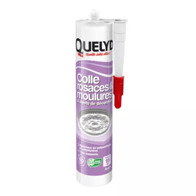 Colle Quelyd pour Rosaces, Moulures et Objets de décoration Cartouche 310 ml