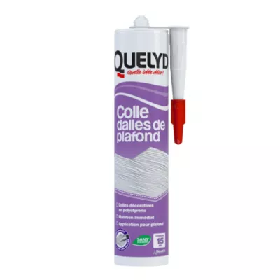 Colle Quelyd pour Dalles de plafond Pâte Cartouche 310ml