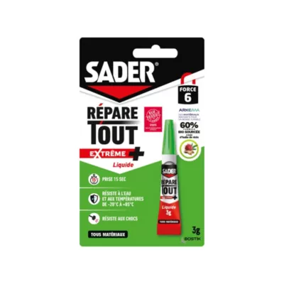 Colle répare tout extrême liquide Sader 3g